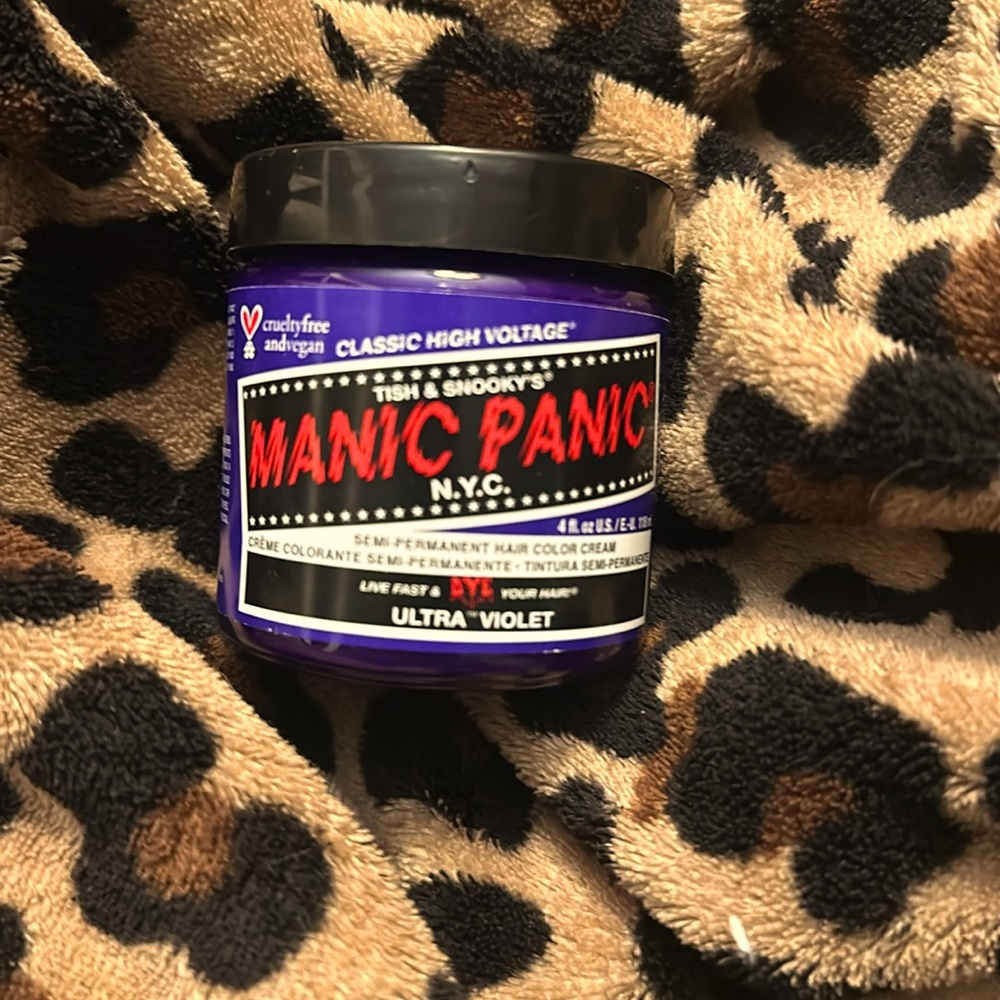 Manic Panic Semi Permanent Hair Color Cream ULTRA VIOLET (Purple) sealed